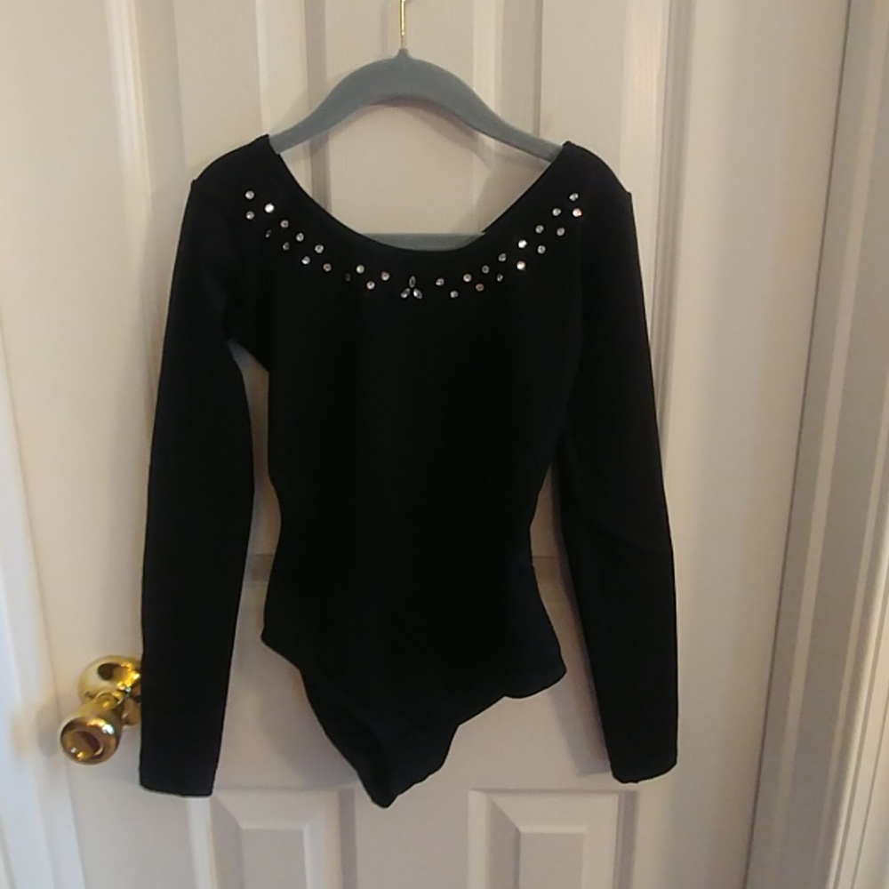 Capezio, Blk LS Leotard